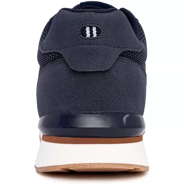imageNautica Mens Casual LaceUp Fashion Sneakers Oxford Comfortable Walking ShoeNavy Tankelvin