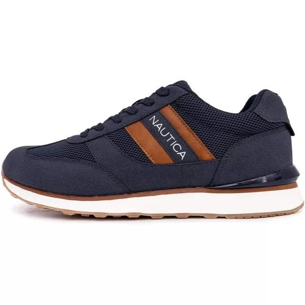 imageNautica Mens Casual LaceUp Fashion Sneakers Oxford Comfortable Walking ShoeNavy Tankelvin
