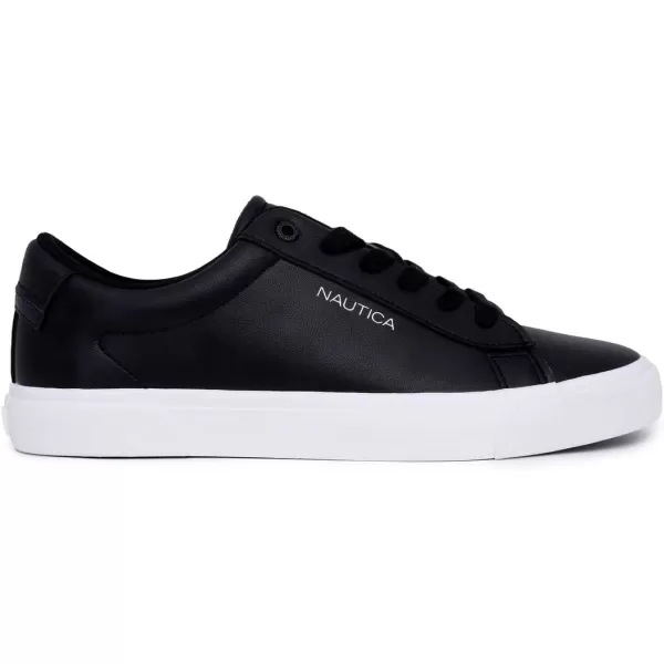 imageNautica Mens Casual Shoe Classic LaceUp Low Top Loafer Fashion Sneaker  in Medium ampamp Wide Width SizesAlosblack
