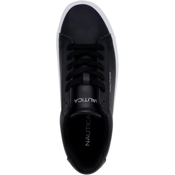 imageNautica Mens Casual Shoe Classic LaceUp Low Top Loafer Fashion Sneaker  in Medium ampamp Wide Width SizesAlosblack