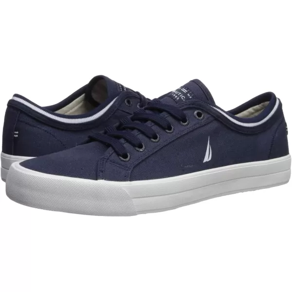 imageNautica Mens Casual Shoe Classic LaceUp Low Top Loafer Fashion Sneaker  in Medium ampamp Wide Width SizesNavy