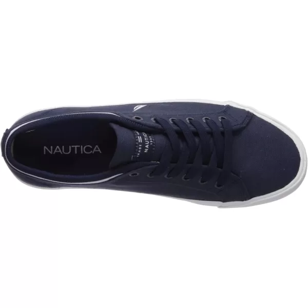 imageNautica Mens Casual Shoe Classic LaceUp Low Top Loafer Fashion Sneaker  in Medium ampamp Wide Width SizesNavy