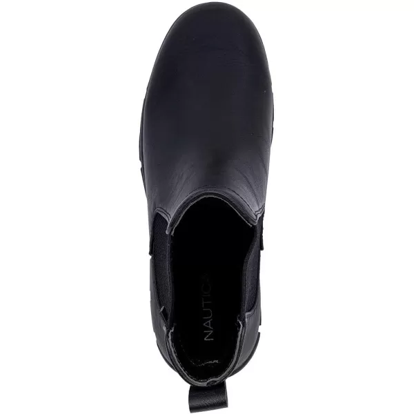 imageNautica Mens Chelsea Boot SlipOn Dress Ankle Shoe Chukka Desert BootsWuzerBlack Smooth