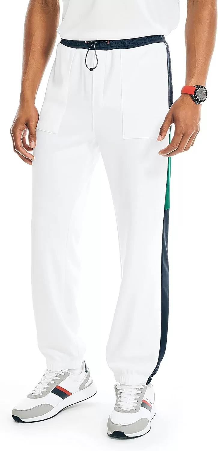 imageNautica Mens Competition Sustainably Crafted Performance Jogger PantBright White