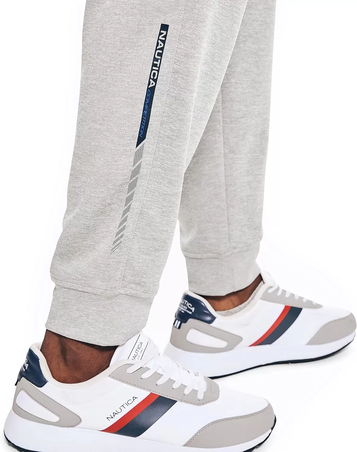 imageNautica Mens Competition Sustainably Crafted Performance Jogger PantGrey Heather