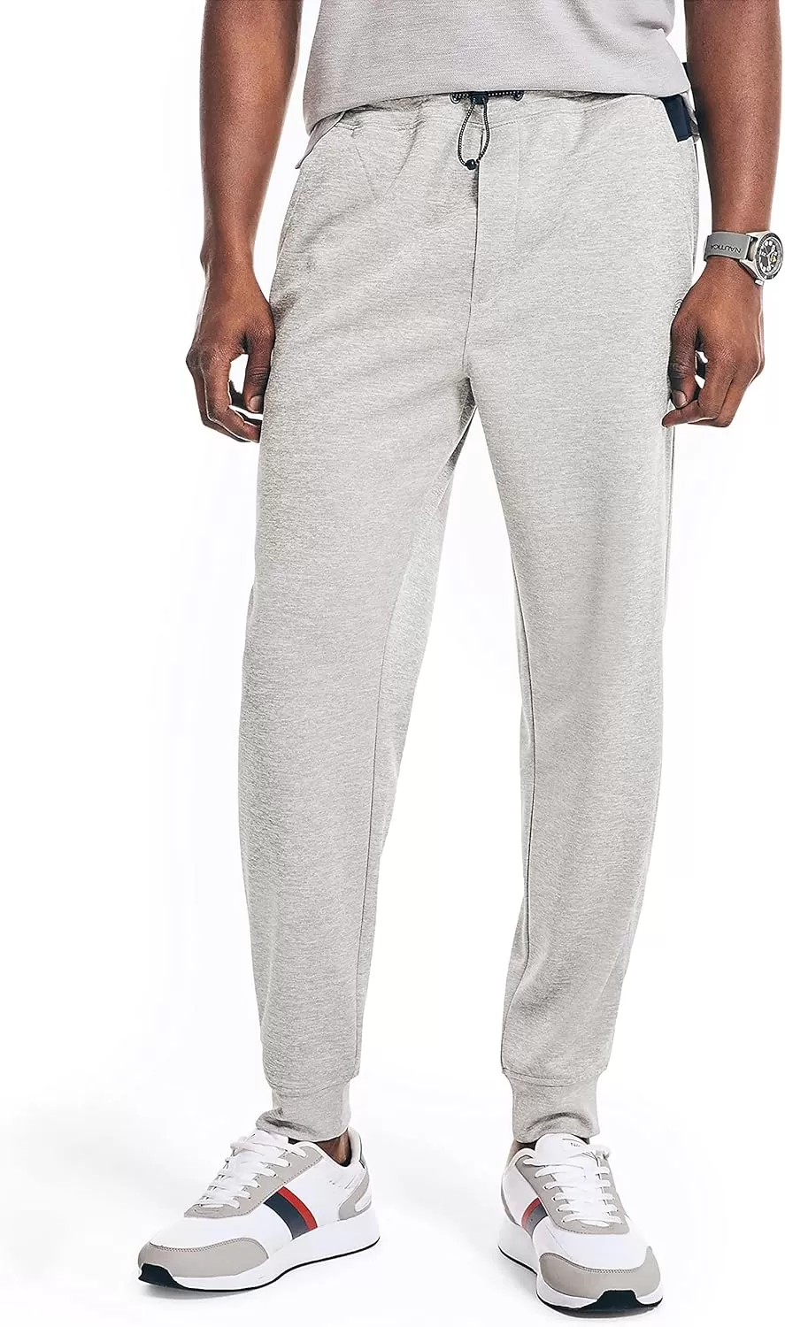 imageNautica Mens Competition Sustainably Crafted Performance Jogger PantGrey Heather