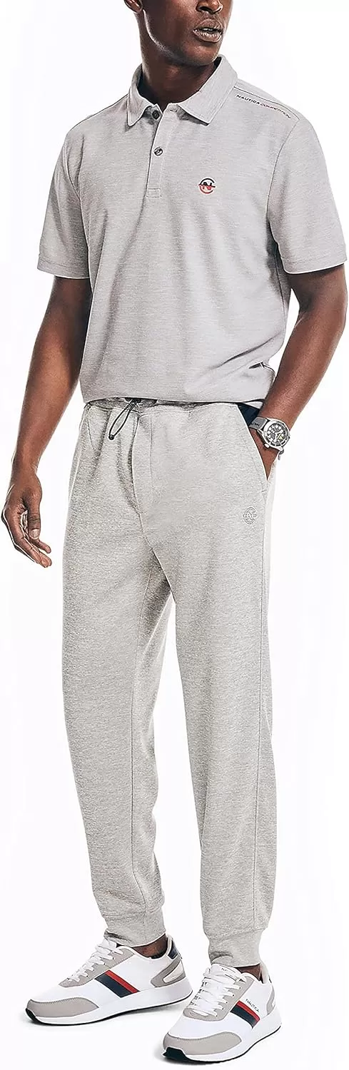 imageNautica Mens Competition Sustainably Crafted Performance Jogger PantGrey Heather