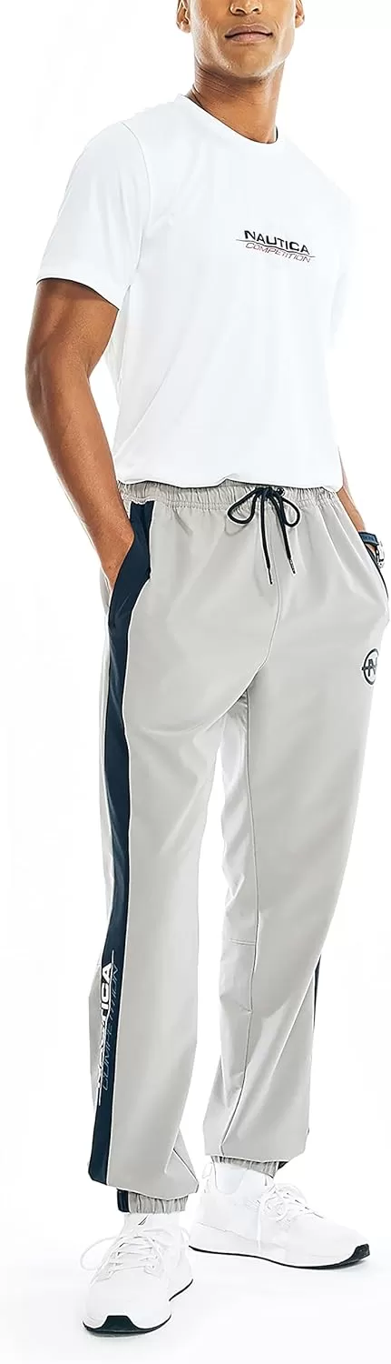 imageNautica Mens Competition Sustainably Crafted Performance Jogger PantSharkfin Grey