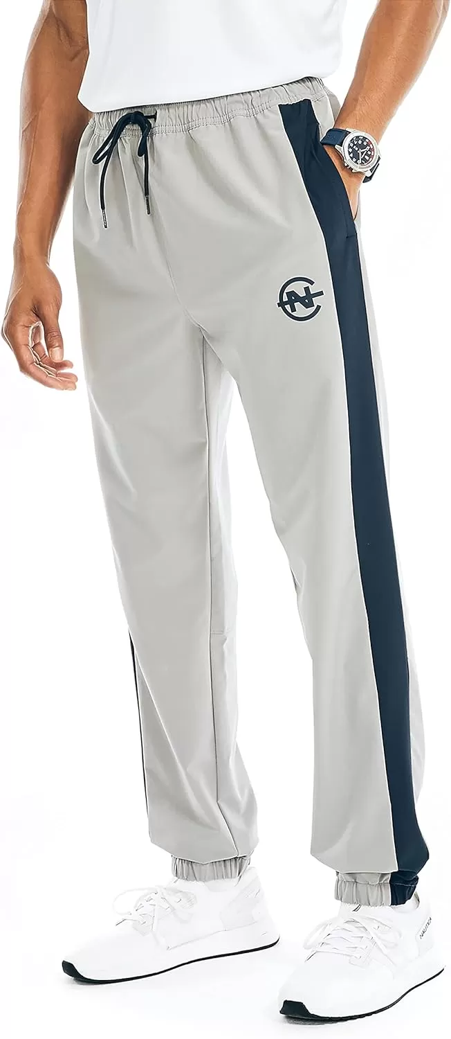 imageNautica Mens Competition Sustainably Crafted Performance Jogger PantSharkfin Grey