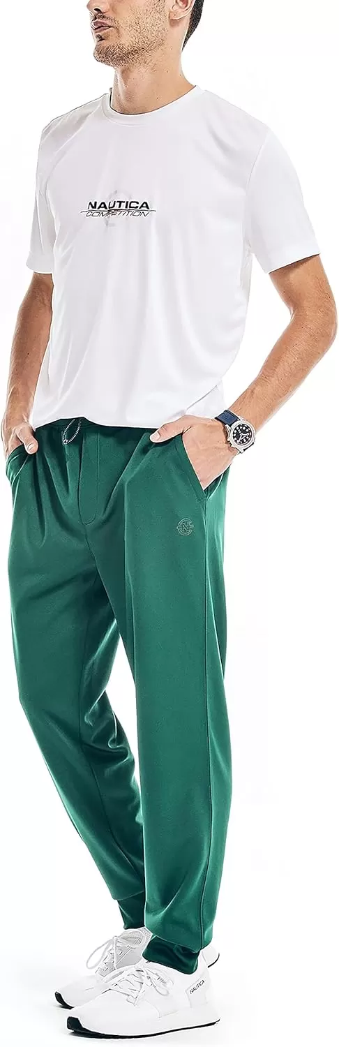 imageNautica Mens Competition Sustainably Crafted Performance Jogger PantTidal Green