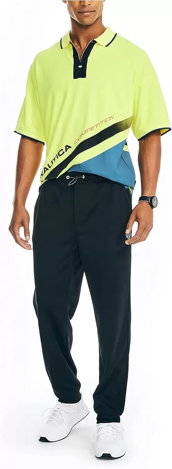 imageNautica Mens Competition Sustainably Crafted Performance Jogger PantTrue Black