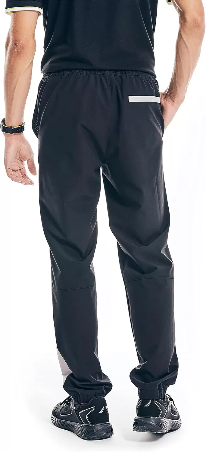 imageNautica Mens Competition Sustainably Crafted Performance Jogger PantTrue Black Grey