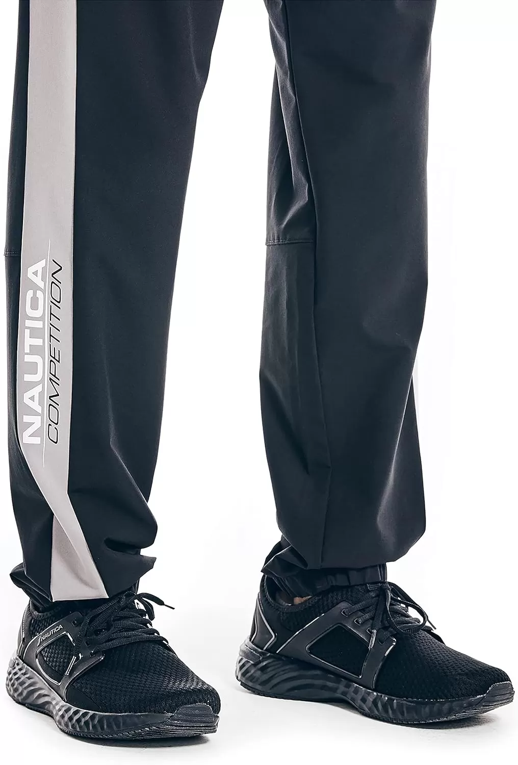 imageNautica Mens Competition Sustainably Crafted Performance Jogger PantTrue Black Grey