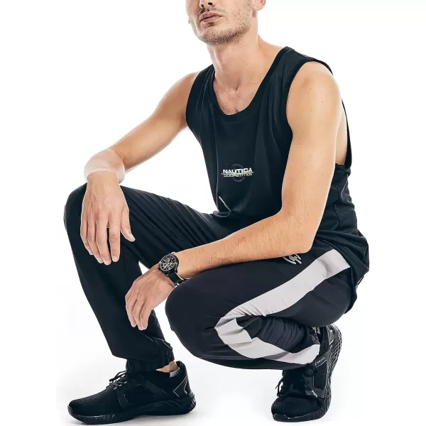 imageNautica Mens Competition Sustainably Crafted Performance Jogger PantTrue Black Grey