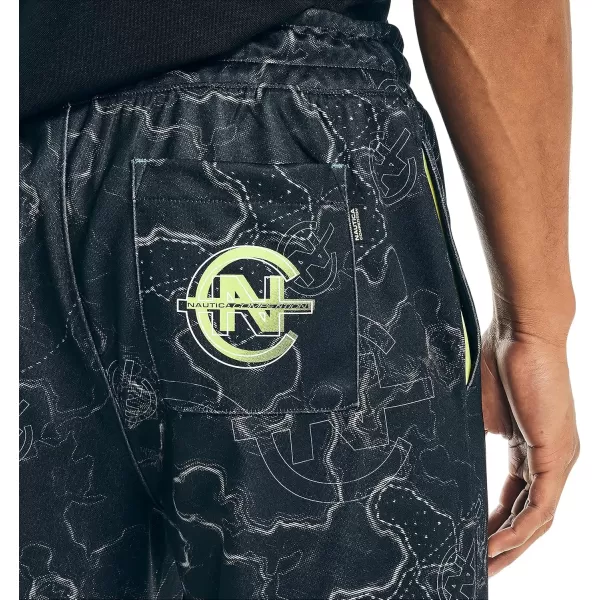 imageNautica Mens Competition Sustainably Crafted Printed Jogger PantTrue Black
