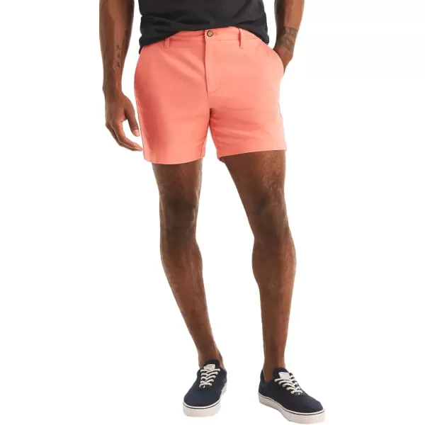 imageNautica Mens 6quot Deck ShortPale Coral