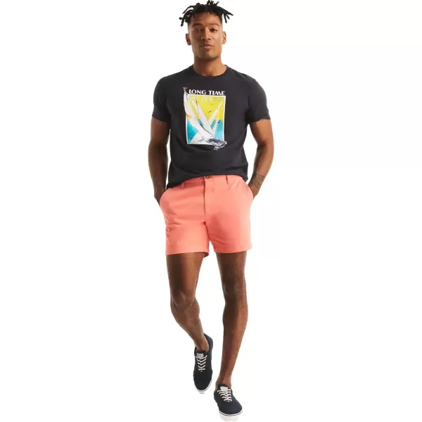 imageNautica Mens 6quot Deck ShortPale Coral