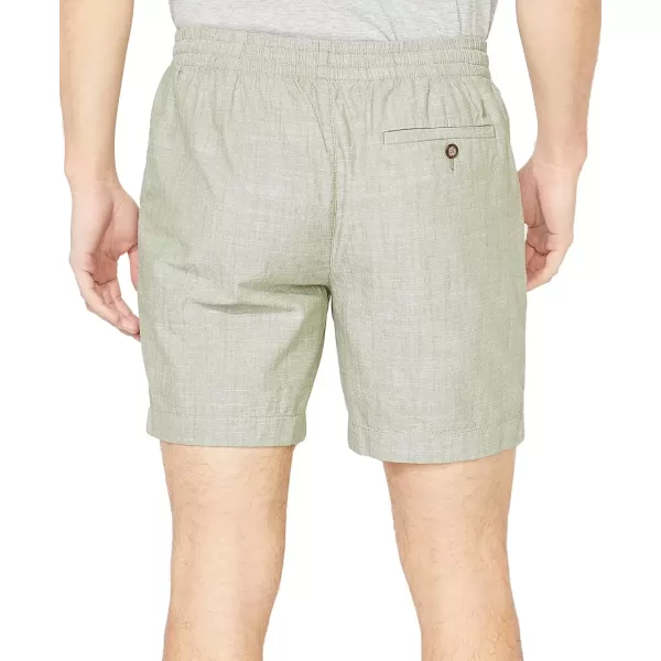 imageNautica Mens 7quot Classic Fit Boardwalk ShortsHillside Olive