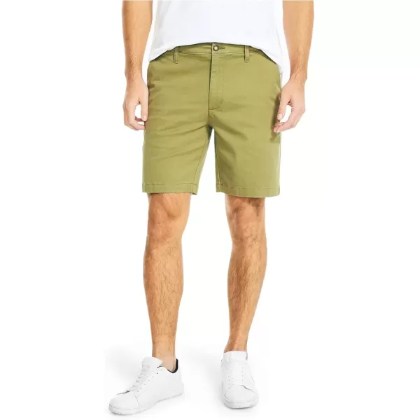 imageNautica Mens 85quot Deck ShortLight Olive