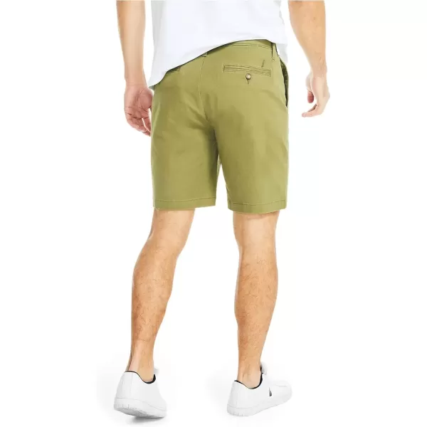 imageNautica Mens 85quot Deck ShortLight Olive