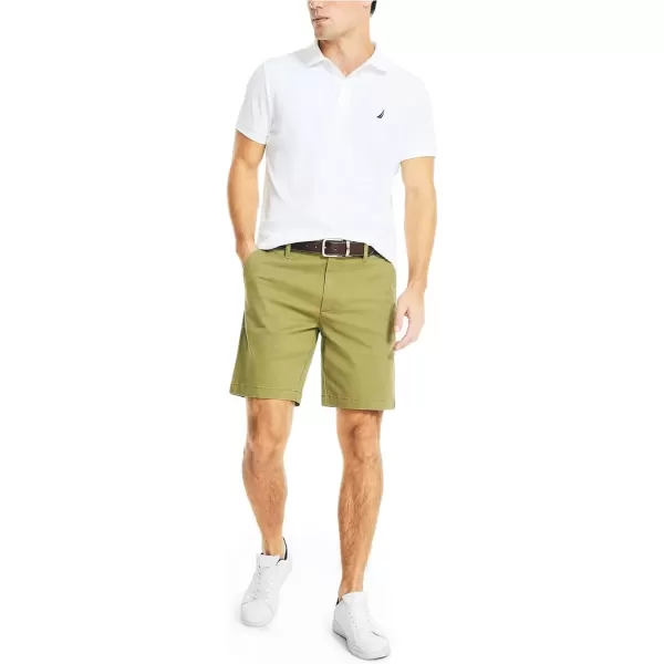 imageNautica Mens 85quot Deck ShortLight Olive