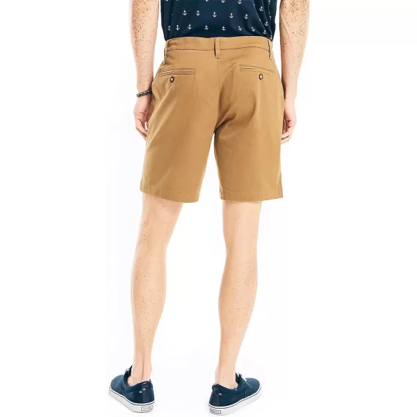 imageNautica Mens 85quot Deck ShortOyster Brown