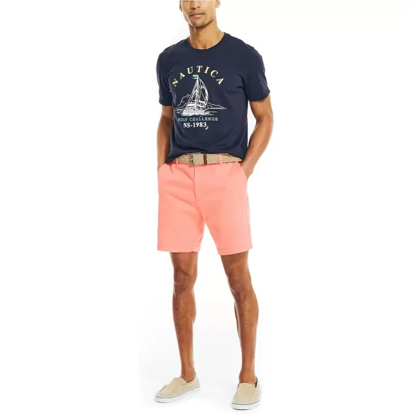 imageNautica Mens 85quot Deck ShortSugar Coral