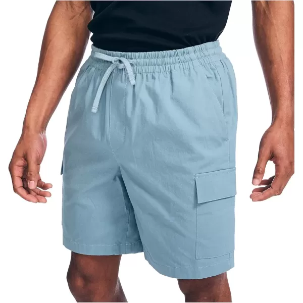 imageNautica Mens 8quot Classic Fit Cargo ShortSmoke Blue