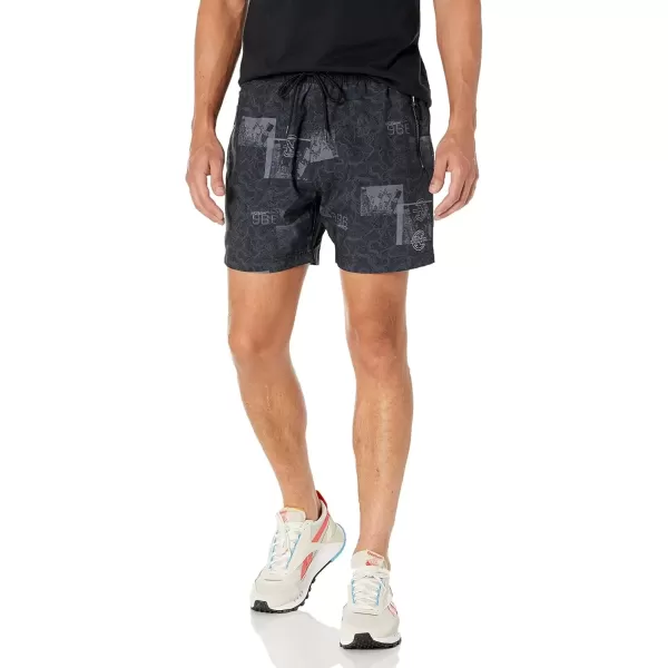 imageNautica Mens Competition Sustainably Crafted 6quot Performance ShortBlack Multi