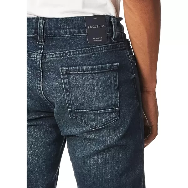 imageNautica Mens Athletic Slim Stretch Denim JeanSmokey Blue Wash