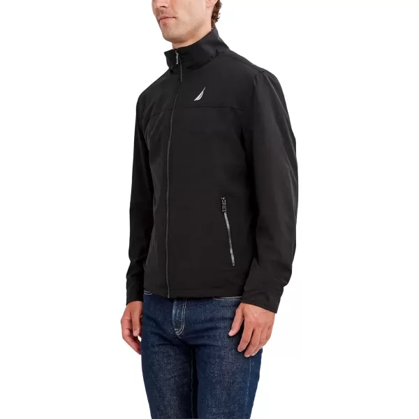imageNautica Mens Casual Lightweight Full Zip WindbreakerWeather Resistant Golf Jacket SXXLBlack