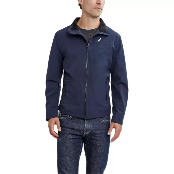 imageNautica Mens Casual Lightweight Full Zip WindbreakerWeather Resistant Golf Jacket SXXLClassic Navy