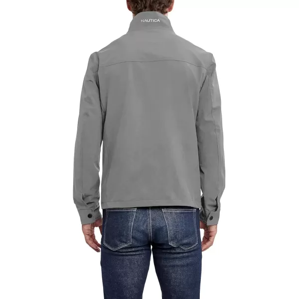imageNautica Mens Casual Lightweight Full Zip WindbreakerWeather Resistant Golf Jacket SXXLCloud Grey