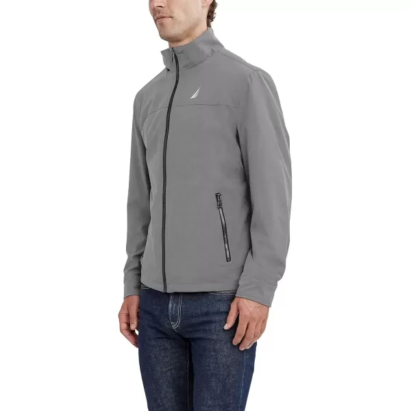 imageNautica Mens Casual Lightweight Full Zip WindbreakerWeather Resistant Golf Jacket SXXLCloud Grey