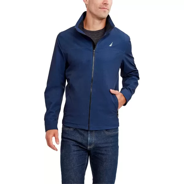 imageNautica Mens Casual Lightweight Full Zip WindbreakerWeather Resistant Golf Jacket SXXLHeather Blue