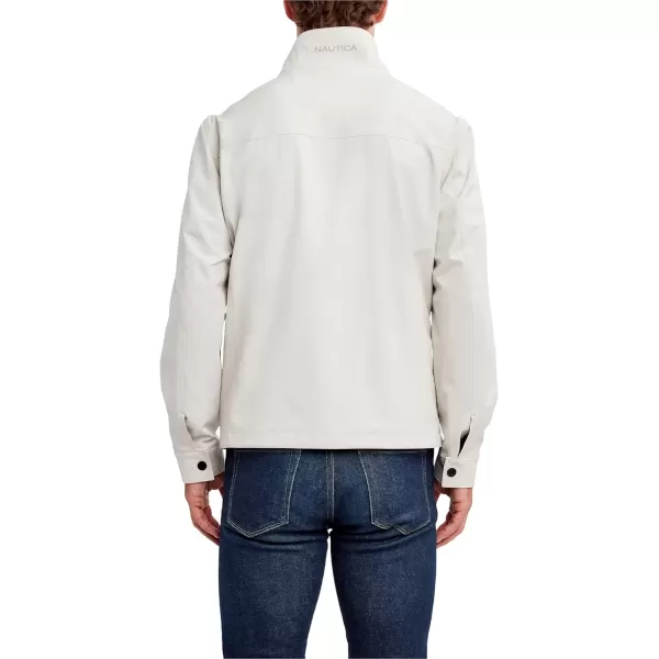 imageNautica Mens Casual Lightweight Full Zip WindbreakerWeather Resistant Golf Jacket SXXLStone