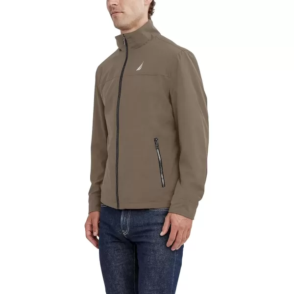 imageNautica Mens Casual Lightweight Full Zip WindbreakerWeather Resistant Golf Jacket SXXLTaupe