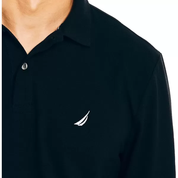 imageNautica Mens Classic Fit LongSleeve Deck PoloTrue Black