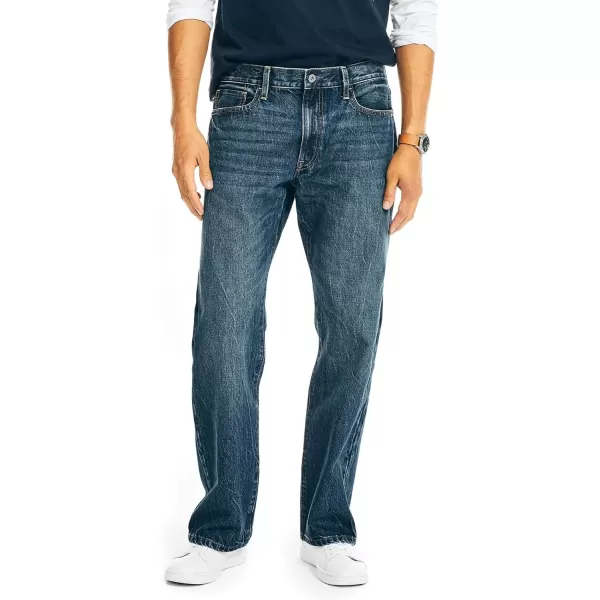 imageNautica Mens Loose Fit Denim JeanSea Tide Wash