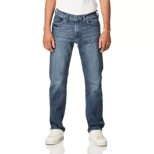 imageNautica Mens Straight Fit Stretch Denim JeansGulf Stream Wash