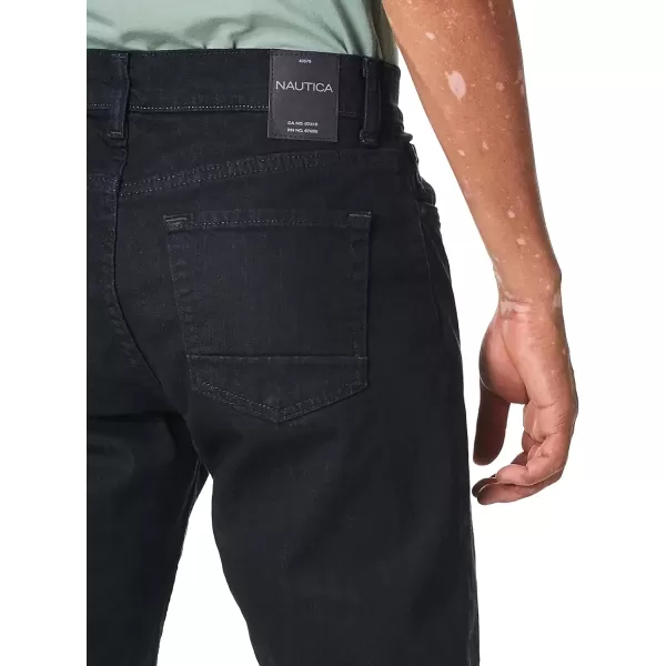 imageNautica Mens Straight Fit Stretch Denim JeansPure Dark Pacific Wash