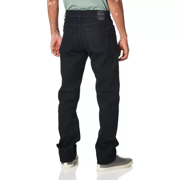 imageNautica Mens Straight Fit Stretch Denim JeansPure Dark Pacific Wash