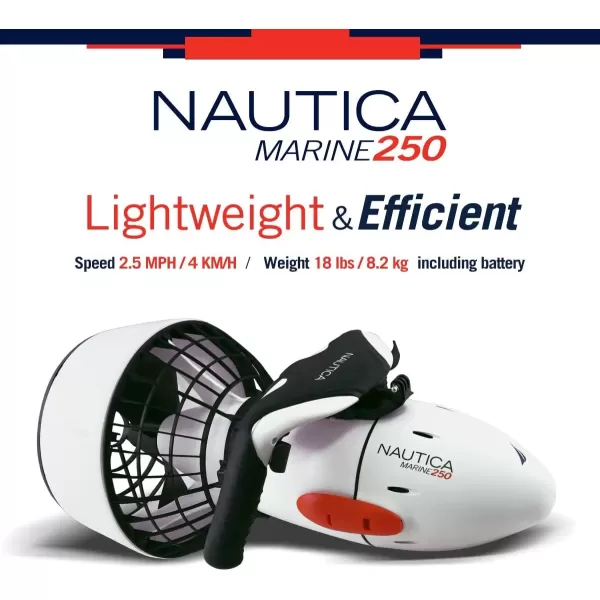 imageNautica Marine 250 Underwater Seascooter Scuba Snorkeling for Ocean or Pool Action Camera Compatible