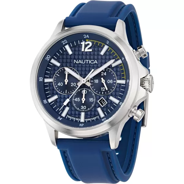 imageNautica NCT Blue Ocean Silicone Strap Watch