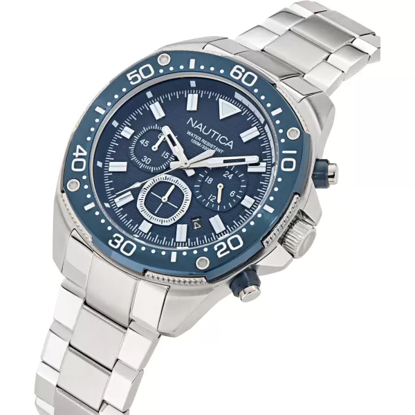 imageNautica NCT Blue SAIL Stainless Steel Bracelet Watch