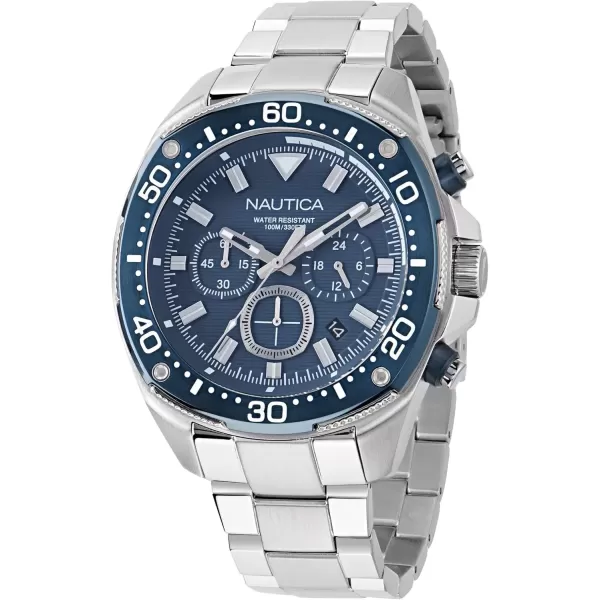 imageNautica NCT Blue SAIL Stainless Steel Bracelet Watch