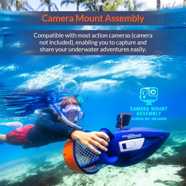 imageNautica Navigator Underwater Seascooter Designed for Younger Recreational Divers and Snorkelers Underwater Fun Has Never Been So Easy