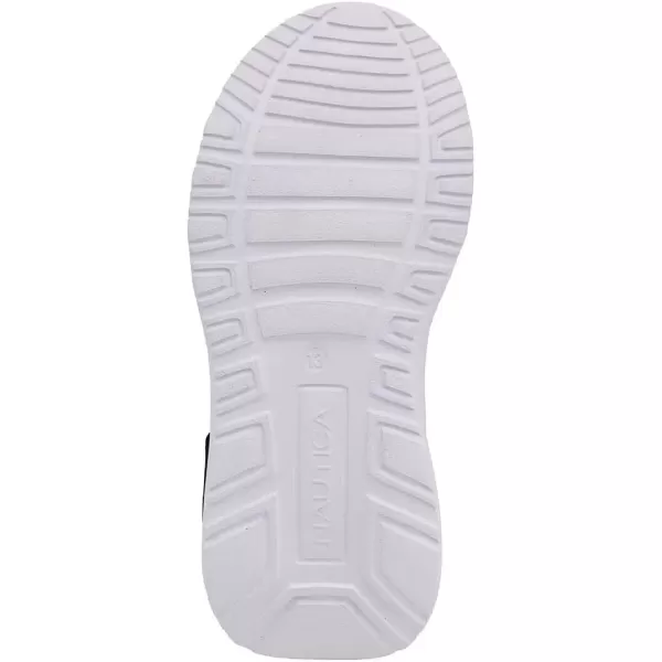 imageNautica Kids Athletic SlipOn Sneakers  Comfortable Bungee Running Shoes for Boys and Girls  Stylish and Supportive Footwear for Active Kids Big KidLittle KidToddlerBlack Redmolded
