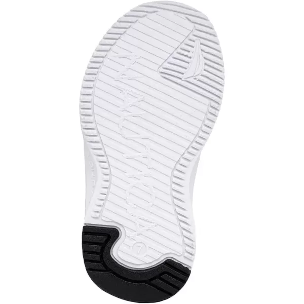 imageNautica Kids Athletic SlipOn Sneakers  Comfortable Bungee Running Shoes for Boys and Girls  Stylish and Supportive Footwear for Active Kids Big KidLittle KidToddlerWhite Black Red
