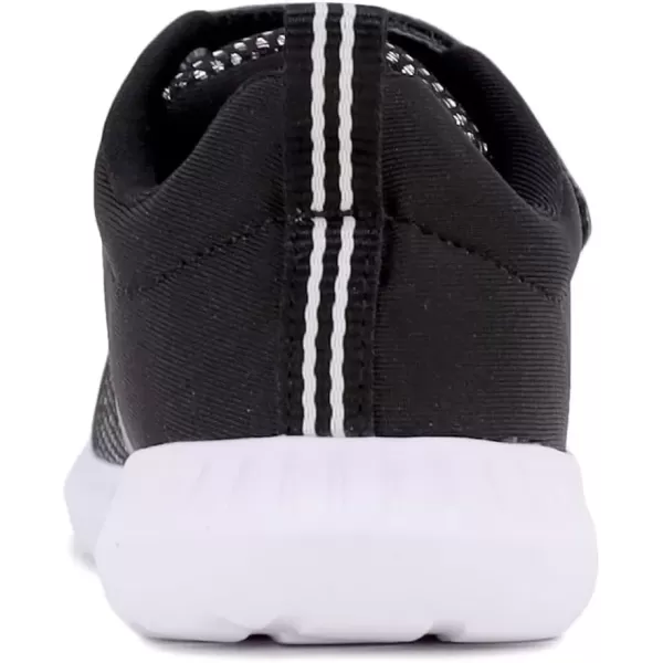 imageNautica Kids Fashion Sneaker Athletic Running Shoe with One Strap Boys  GirlsToddlerLittle KidBlack Iridescent Potpourri